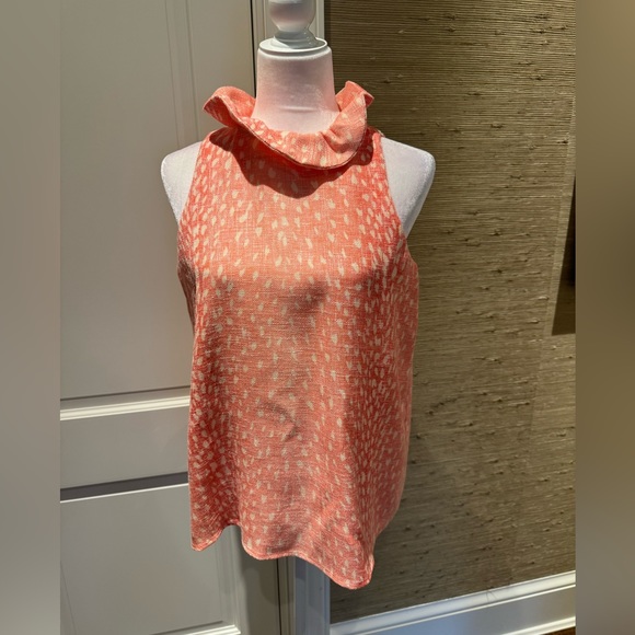 Tuckernuck Mason, linen blouse, coral antelope - Picture 2 of 3